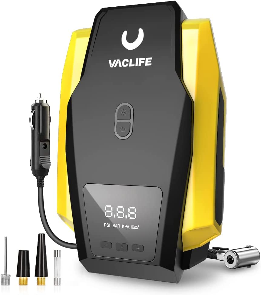 VacLife Tire Inflator Portable Air Compressor